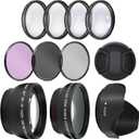 Ultra Deluxe Lens Kit for Sony Alpha A5000, A5100, A6000, A6100, A6300, A6400, A6500 Camera with 16-50mm Lens, Alpha A7c with 28-60mm Lens - Includes: 7pc 40.5mm Filter Set + 40.5mm Wide Angle
