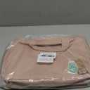 BAGSMART Large Toiletry Bag Travel Bag with Hanging Hook, Water-resistant Makeup Cosmetic Bag Travel Organizer for Accessories, Shampoo, Full Sized Container, Toiletries (Baby Pink)