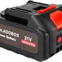 S7 21V Lithium Ion Battery - 4.0 Ah Rechargeable Battery with Led Indicator Compatible with Mini Electric Chain Saw 4 Inch/ 6 Inch, Leaf Blower