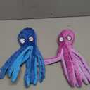 Squeaky Dog Toys, Crinkle Interactive Plush Chew Dog Toy Octopus for Hide and Seek and Puppy Teething, Perfect for Puppies, Small and Medium Dogs,2 Pack (Blue+Purple)