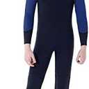 Dark Lightning 3/2mm Kids Wetsuit for Boys and Girls, Neoprene Thermal Swimsuit, Toddler/Junior/Youth One Piece Wet Suits for Scuba Diving, XL