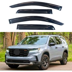 IG Window Visors Fit for 2023-2026 Honda Pilot, Out-Channel Rain Guards Vent Wind Deflectors 4PC, Car Accessories for 23-26 Pilot