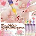 12 Colors Nail Art Marker Pens Set, Nail Markers for Nail Art, Suitable for Nail Art, Nail Painting, And Artistic Decorations; Suitable for Both Children And Adults, Nail Art Pen Set for Beginners