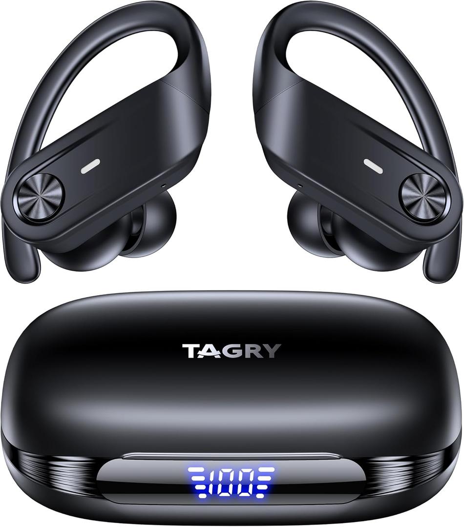 TAGRY Hybrid Active Noise Cancelling Wireless Earbuds Ear Buds