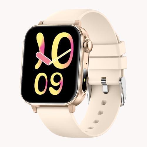 Yihou Smart Watches for Women Fitness Tracker Fitness Watch with Heart Rate Monitor Sleep Monitoring Pedometer Calorie for Android iOS Rosegold Beige