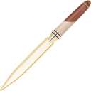 Two-Toned Letter Opener - Maple & Rosewood Wave Design with Black Presentation Box