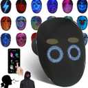 Led Mask Light up Mask with Gesture Sensing, Cool Glowing Toys Masks Great Gift for Halloween Christmas Costume Party