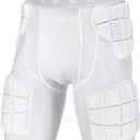 5-Pad Football Compression Girdle/Shorts, Football Padded Shorts, Football Girdle Hip and Thigh Protector (X-Large)