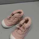 Ahannie Toddler Boots for Boys Girls Baby Water-Resistant First Walker Fall & Winter Boots with Protective Toe (Pink Fleece-lined) 6