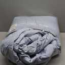 Masaca Oversized King Comforter 120x120,3 Pieces Farmhouse Ruffle Bedding Comforter,Light Blue Oversized Shabby Boho Chic Cal King Ruffled Bed Comforter Lightweight and Soft