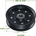30224 Idler Pulley Replaces Dixie Chopper 30224 for Dixie Chopper 42", 50", 60" and 72" Decks (1 pack 30224 black)