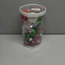 2.36"/60mm Christmas Ornaments Set, 25 PCS Shatterproof Christmas Tree Decor Set, Hanging Plastic Xmas Balls for Home, Holiday, Wedding, Xmas Hanging Decortions (Red Green White)