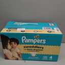 Pampers Swaddlers Diapers, Size 4 (15-34 lbs), 120 Count, Absorbent, Keeps Baby Dry and Comfortable, Skin Safe Disposable Baby Diaper