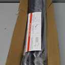 Matte Black Shower Curtain Rod,1 Inch Diameter Stainless Steel Adjustable Spring Tension Rods 32 to 80",with Holders,Anti-Slip,Curtain Rods No Drilling(1 Pack)