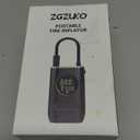 Tire Inflator Portable Air Compressor - ZGZUXO 150PSI Cordless Air Pump for Car Tires with Pressure Gauge LED Light, Electric Bike Tire Pump for Car Motorcycle Bicycle Ball, Auto Shut-Off (Small)