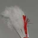 Happy Feather Handheld Marabou Feather Fan, 1920s Vintage Style Flapper Hand Fan for Costume Party and Dancing-WHITE