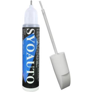 SYOAUTO White Touch Up Paint for Cars White Car Touch up Paint Auto Scratch Repair Pen Brush and Tip 2 in 1 Repair Pen 0.4 oz