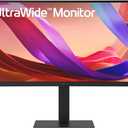 LG 34U650A-B 34-inch UltraWide WQHD (3440 x 1440) IPS Curved Wide Computer Monitor, 100Hz, HDR10, Built-in Speaker, HDMI, DisplayPort, USB Type-C PD 96W, Tilt/Height/Swivel Adjustable Stand, Black