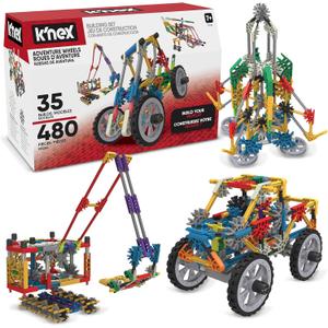 K'NEX - Adventure Wheels Building Set - 480 Pieces STEM Building, Creative Construction Set Ages 7+