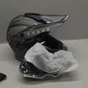 DOT Adult Dirt Bike Helmet with Goggles Gloves & Mask Adjustable Sun Visor Motorcycle Adult ATV Helmet Off-Road Motocross Downhill Moped MX BMX for Unisex Adult-188-Black Star, XL