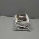 3 x 75PCS White and Gold Paper Plates Napkins Party Supplies, 7Inch Scalloped Gold Dot Paper Dessert Plates and Napkins Set Disposable Birthday Cake PlateTableware for Wedding Valentines Galentines Day