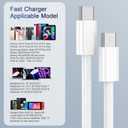 2 x 240W USB C to USB C Cable, 10 FT Braided Type C Fast Charging Cord for MacBook Pro/Air, iPad Pro,iPhone 17/16/15 Pro Max, Samsung Galaxy S23 and More, Supports 240W/140W/100W/65W/35W