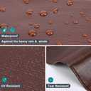 Tarp 8x10FT, 14 Mil Large Tarps Heavy Duty Waterproof with Grommets Every 23.6", 420D Thick Plastic Tarp, UV Resistant Tear&Fade Resistant, Reinforced Edges for Outdoor Pool Camp Tent