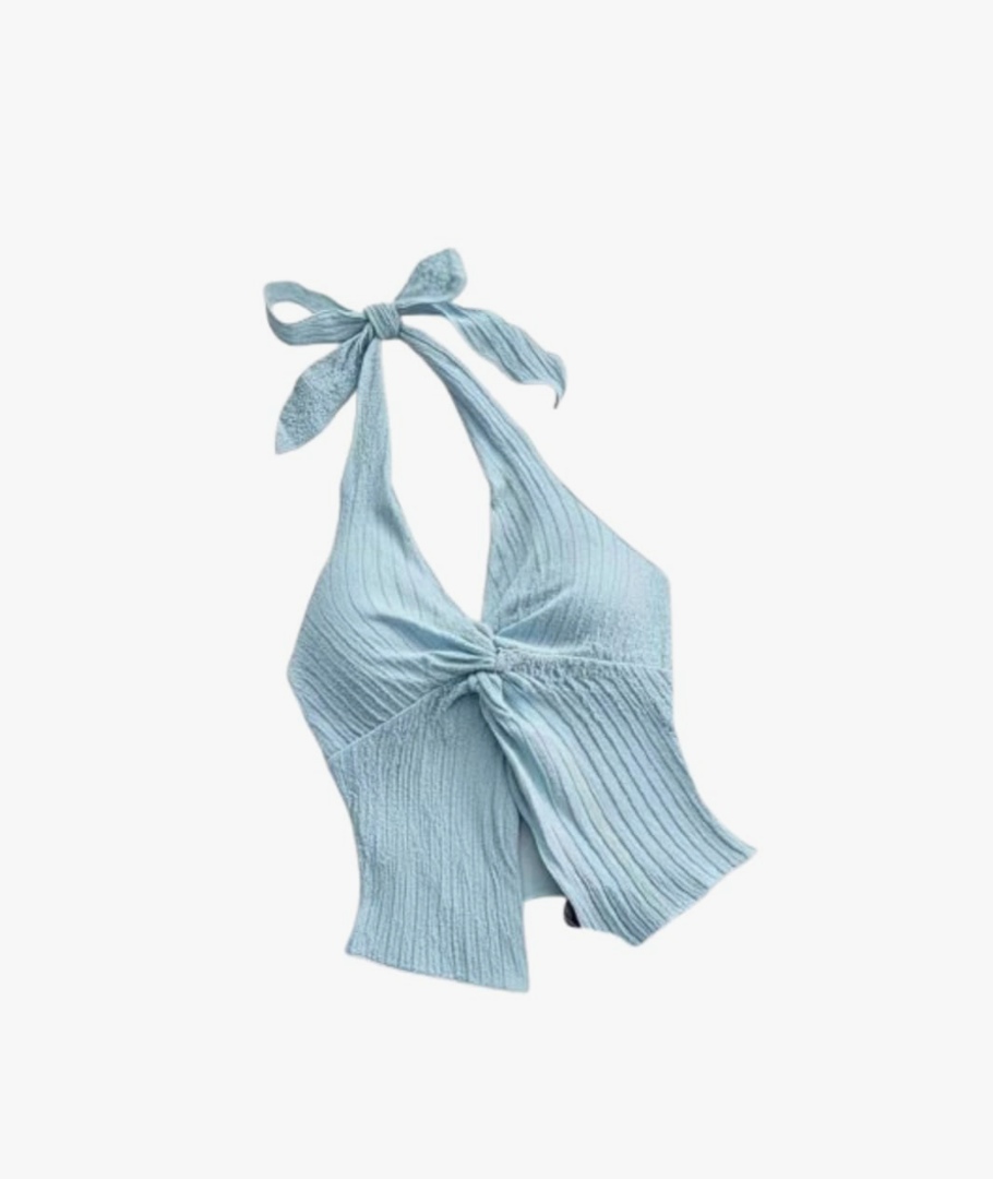 Cute Camisole Boho Spaghetti Strap Tops Y2k Halter Bardot Top for Women Beach Summer Vacation 2025 Size M