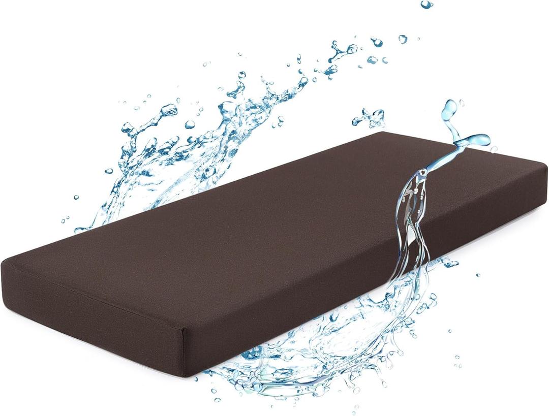 BALAPET Waterproof Sauna Seat Cushion, Thick High-Density Foam Heat Insulation Mat for Sauna Bath House Shower Room, Sauna Accessories for Infrared Sauna Resting(Brown)