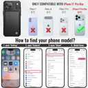 Vinich for iPhone 17 Pro Max Wallet Case with Card Holder, RFID Blocking Credit Slots Kickstand Shockproof Phone Cover Fit for iPhone 17 Pro Max 6.9" Black