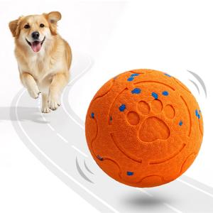 Dog Balls: Interactive Dog Ball Auto Rolling - Interactive Dog Toys for Aggressive Chewers - Bouncy & Throwable, Type-C Rechargeable, Washable, for Small & Medium & Large Dogs  Orange