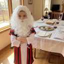 Skicuff 5 Pcs Moses Costume for Kids Boy Biblical Costumes Accessory Outfits with Robe Tunic Belt Wig Beard for Children (White). 32*14 size