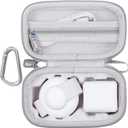 Case for Anker MagSafe Compatible MagGo UFO 3-in-1 Charger, Storage Case Compatible with Anker MagGo UFO 3-in-1 Charger 15W Wireless Charger Station (Box Only, Grey) (White)