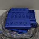 Locker Organizer Shelf Adjustable Width and Height , Ideal Locker for School, Office, and Gym Lockers (Blue 2 Pack)