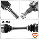 CV Axle Shaft Assembly Compatible with Ford Escape 2013-2019 & Fits for Lincoln MKZ 2013, Front Left Driver Side Replace #CV6Z3B437A, CV6Z3B437B, NCV11164, 662284, 66-2284