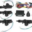 Universal Car Keyless Entry System Kit,4PCS 12V Car Door Lock Actuator with Remote,Central Locking System Car,Remote Central Door Locking System