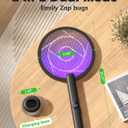 YISSVIC Electric Fly Swatter 4000V Bug Zapper Racket, Black Grey