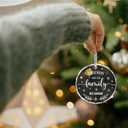 Friendship Gift for Women BFF - Friends Are the Family We Choose Female Friend Birthday Christmas Cheer up Gift, Friends Remembrance Glass Ornament - Best Friend Thanksgiving Day Christmas Ornament-53