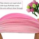 600 Pcs Thick Craft Pipe Cleaners Bulk 6 Assorted Colors,12 Inch Chenille Stem Pipecleaner Kit for Craft Animals, Flowers Making,Creative DIY Decorations (Pink Flower Color)