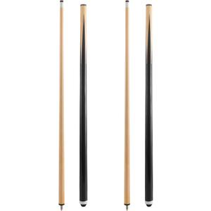 HMQQ Pool Cue Sticks 42"/48"/58" Billiard Cues with 13mm Leather Tip 17oz/18oz Standard or 20oz Heavy Set of 2 or 4 Durable 2-Piece Pool Sticks for Beginners, Adults, Home & Bar