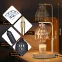 Mothers Day Gifts, Candle Warmer Lamp with Adjustable Height, Timer & Dimmer, Birthday Gifts for Women, Elegant Gift Box & Greeting Card, Candle Lamp with 2 Bulbs for Home Decor/Bedroom/Office