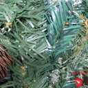 2 Pack Pre-Lit Christmas Tree Urn Filler, Lighted Artificial Xmas Pine Trees with Tripod Stake, Battery Powered Outdoor Light up Planter Filler Festival Holiday Decor for Porch, Driveway, Yard