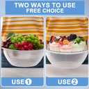 Iced Salad Bowl Large Chilled Serving Bowl 4 Tier Cold Serving Tray Dishes with Lids Veggie Platter with 4 Spoons for Party Buffet to Keep Fruit Food Potato Pasta Cold(30 cm)