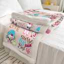 Nurse Week Gifts: Soft Fluffy Sherpa Warm Throw Blanket for Women & Nursing Students (H11, 60"x80")