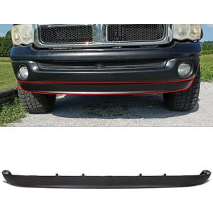ECOTRIC Front Lower Bumper Valance Air Deflector Dams Compatible with Dodge 2002-2008 Ram 1500 & 2003-2009 Ram 2500 3500 Replace for CH1090125, 55077337AB, 55077337AD