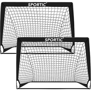 2 Pack 4' x 3' Soccer Goal Net Set, Pop Up Kids Practice Soccer Goals for Indoor and Outdoor.Portable Soccer Net with Carrying Bag & Ground Pegs, Perfect for Backyard, Field, Court