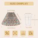 2pcs Pleated Lamp Shade, Modern Printing Flowers Lampshades for Table Lamps Floor Lamps, Barrel Lampshade Replacement for Bedroom, Cute Lamp for Living Room Home Office Decor (Small, Multicolor)