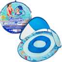 SwimWays Baby Spring Float, Baby Pool Float with Canopy, Swim Training PFD, Swimming Pool Accessories for Babies and Toddlers 9-24 Months
