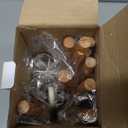 CAROTE Silicone Cooking Utensils Set, Kitchen Utensils Set 10 Pcs for cooking, BPA Free Spatula Set with Heat Resistant Wood Handles for Nonstick Cookware (Cream White)