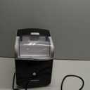 EUHOMY Smart Nugget Ice Maker Countertop, Pebble Ice Maker Machine with APP Control, 40lbs/24H, Ready in 7 Mins, Self-Cleaning, Portable Sonic Ice Makers with Hanging Ice Scoop for Home/Kitchen/Office (Black)